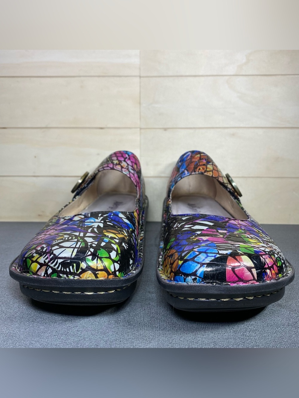 Alegria Paloma Mary Jane Multicolor Women's Size 10 Shoes EU40 Leather - Picture 5 of 11